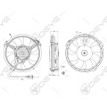 Auto Kühlerlüfter für A4 A6 A8